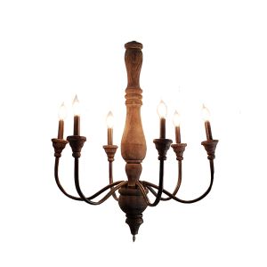 36in Wooden Chandelier