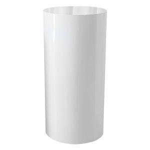 41in H White Round Column
