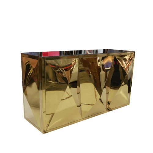 8ft Gold Geometric Bar