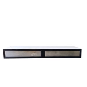 Black Stage Front w/ Black Frame & Mirror Insert