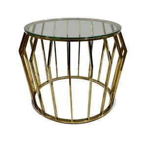 Contempo Gold Side Table