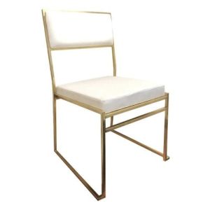 Contemporary Brushed Gold Chair