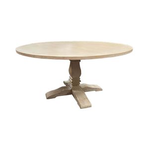 Distressed Cream 48in Round Table
