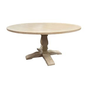 Distressed Cream 60in Round Table