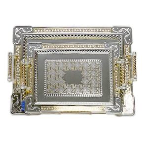 Gold Accented Serving Trays