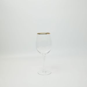 Gold Line Wine Glass