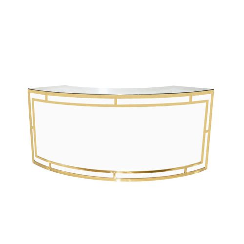 Gold Serpentine Bar w/ White Insert