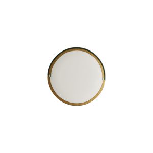 Green Gold Art Deco B&B Plate