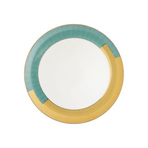 Green Gold Art Deco Charger Plate