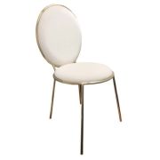 Lux Brushed Gold Chair