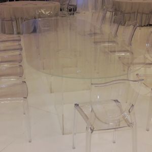 Oval Acrylic Table