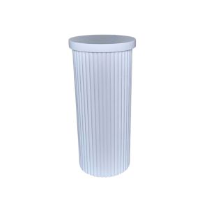 Ribbed White Cake Stand