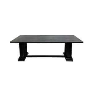 Roma Black Dining Table- 6ft x 36in Deep