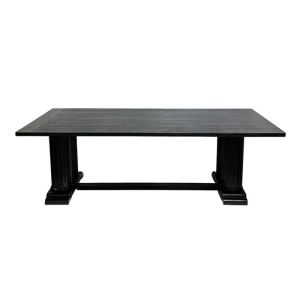 Roma Black Dining Table- 8ft x 47.5in Deep