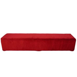 Royal Velvet Bench 8ft- Red