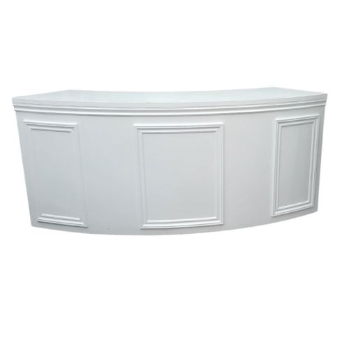 Alexandria Serpentine Bar- White