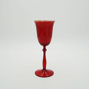 Stella Flared Glass- Ruby Red