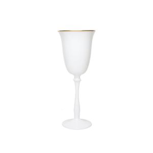 Stella White with Gold Rim All Purpose Glass