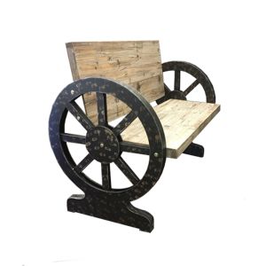 Wagon Wheel Bench