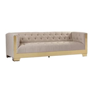 Amalfi Sofa- Beige & Gold