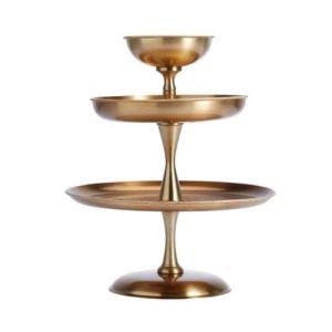 Antique Gold 3 Tiered Stand