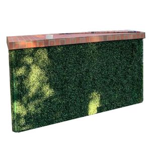 8ft Artificial Hedge Bar- Brick Top