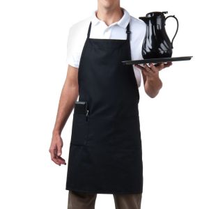 Full Length Bib Apron- Black