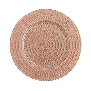 Blush Beaded Charger