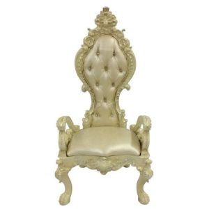 Champagne Tufted High Back Chair