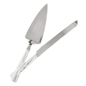 Cake Server & Knife Ribbon Set