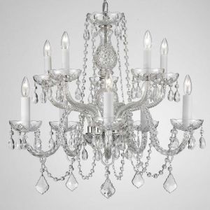 2 Tier Crystal Chandelier