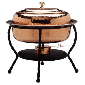 Copper Round Chafer 6qt
