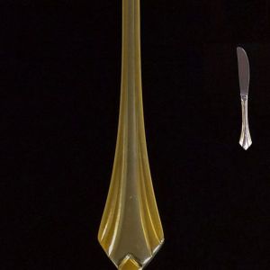 Gold Trimmed Dinner Knife