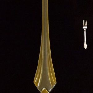 Gold Trimmed Dessert Fork