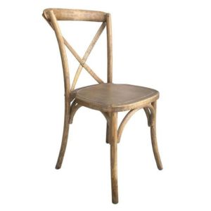 Lime Wash X Back Chair