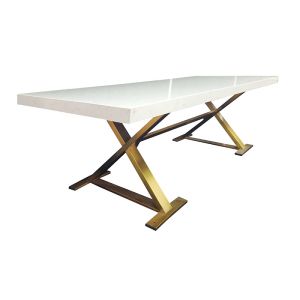 Marble Top Brushed Gold Table