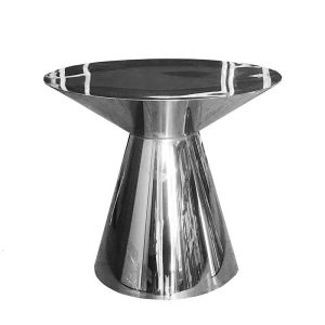 Martini Side Table- Chrome 21in H