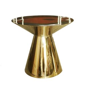 Martini Side Table- Gold 21in H