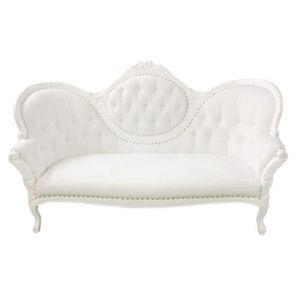 White Velvet Lounge Sofa
