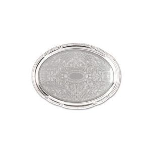 Chrome Plated Oval Serving Tray