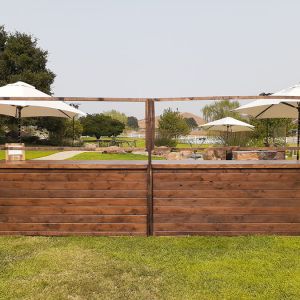 8ft Rustic Bar Shield Guards