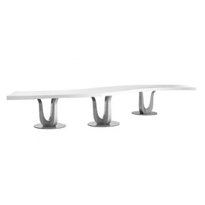 Serpentine Table w/ Chrome Legs