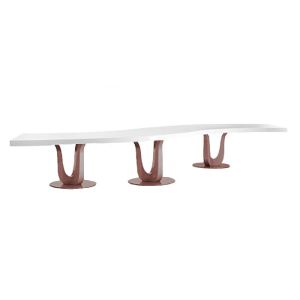 Serpentine Table w/ Rose Gold Legs