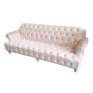 Sofia Blush 8ft Sofa