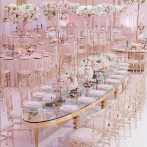 Gold Oval 16ft Table