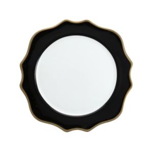 Trieste Black/Gold Charger Plate