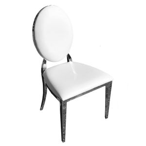 Washington Chrome Chair w/ White Vinyl