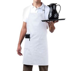 Full Length Bib Apron- White