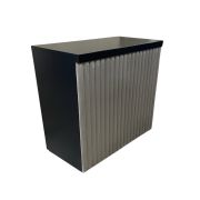 Check In Counter w/ Grey Channeled Front on Wheels