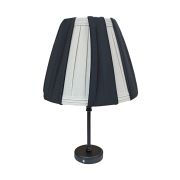 Linen Lamp Shade- Black & Cream